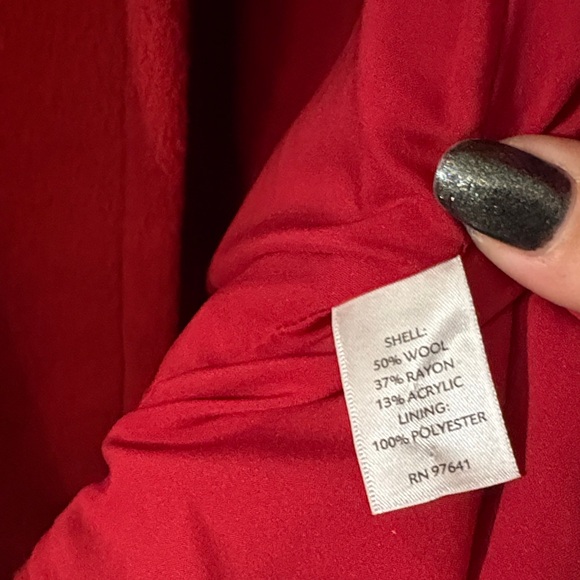 J. Jill Bold Red Women's Coat - Picture 6 of 7